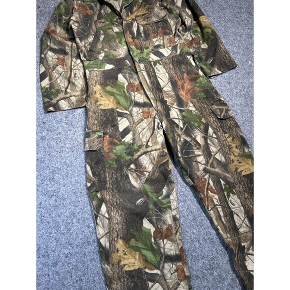 Red Head Camo Camouflage Full Body Coveralls Hunting USA M Regular Vintage - Picture 6 of 8
